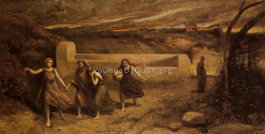 The Destruction of Sodom - 让·巴蒂斯特·卡米耶·柯罗